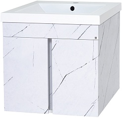 Misty Тумба под раковину Торос 50 мрамор белый – фотография-1